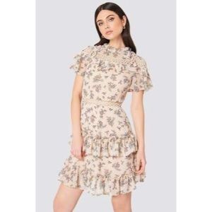 GLAMOROUS CURVE PLUS SIZE RUFFLE DRESS